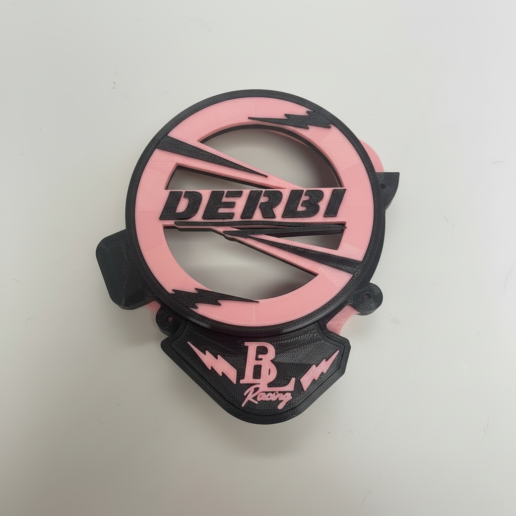 Derbi Racing Badge - Rose clair et noir