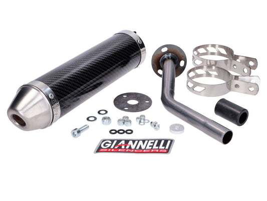 Silencieux arrière Giannelli carbone pour moteur Fantic 50ER, 50MR
