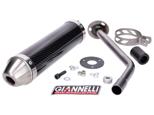 Silencieux arrière Giannelli carbone pour Beta RR Enduro Motard 50 18-20