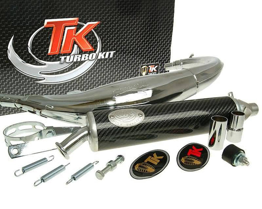 Pot dÃÂ´Ã©chappement Turbo Kit Road RQ Chrome pour Yamaha TZR 50 tous modÃ¨les