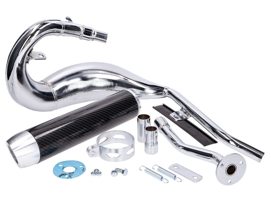 Pot dÂ´échappement Turbo Kit Bufanda R chrome / CFK Optique pour Beta RR 2021- Euro5