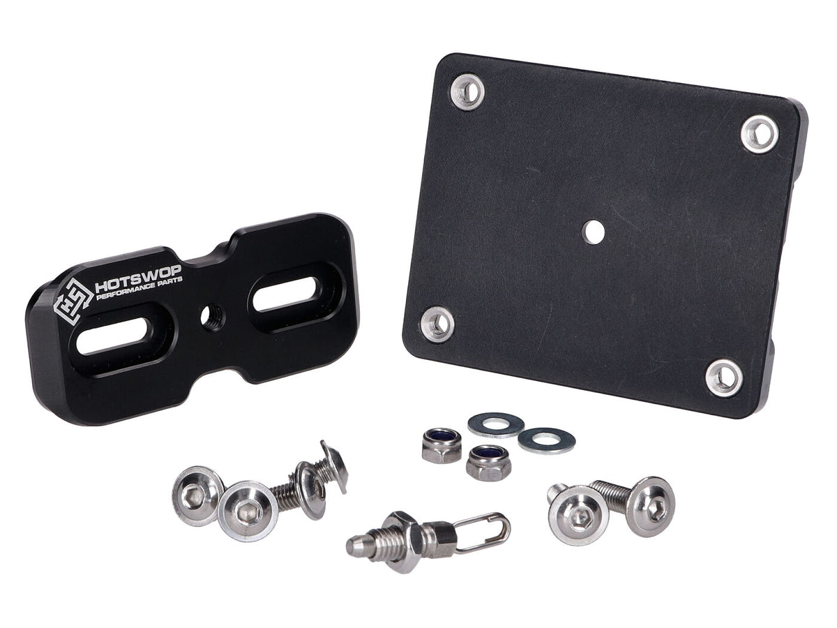 Support de plaque dÂ´immatriculation Hot Swop PRO Basic Set noir