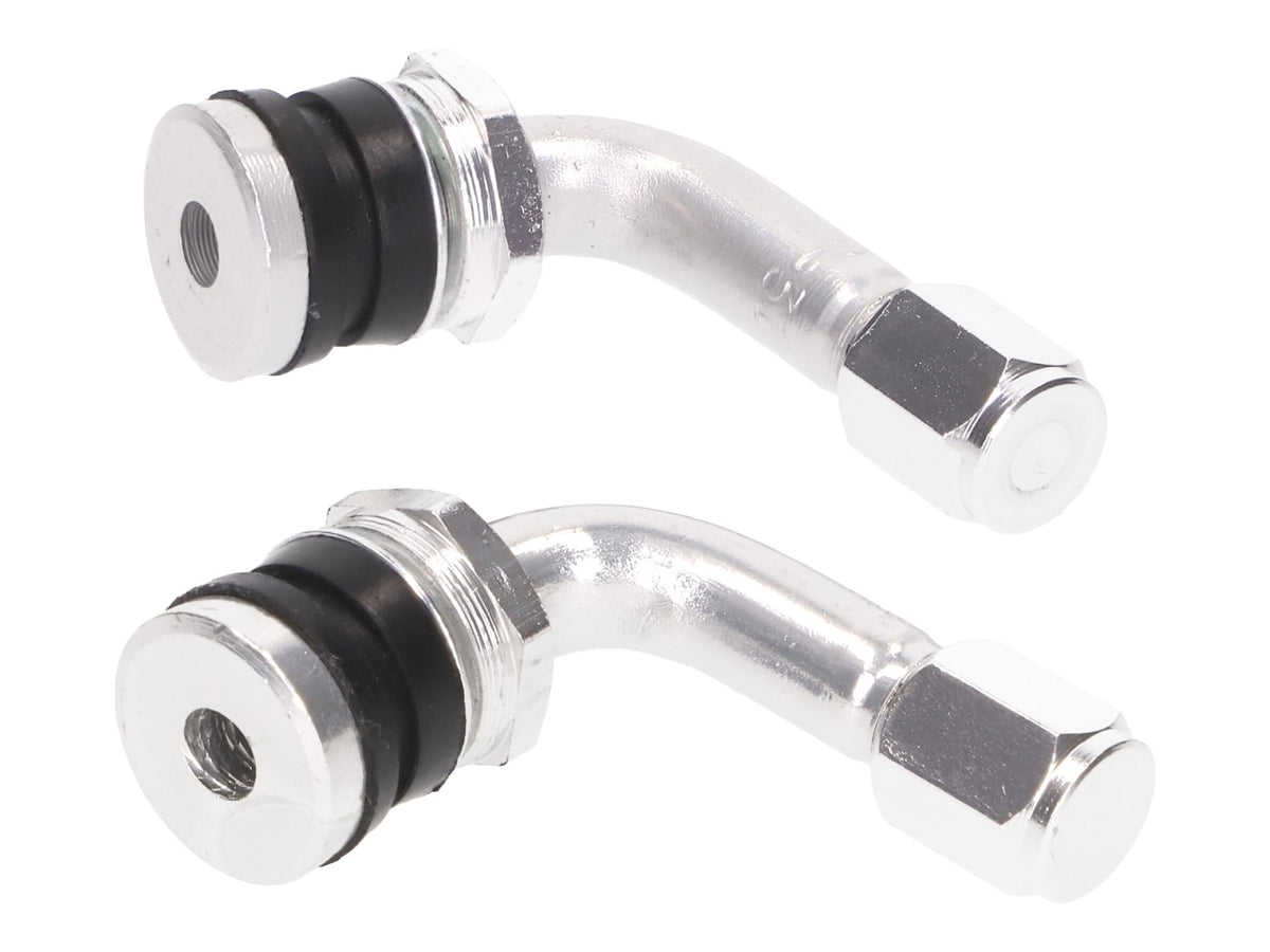 Jeu de valves pour pneus 90Â° - argent