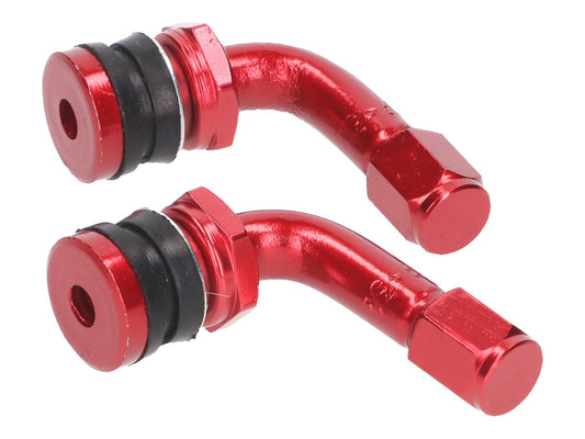 Jeu de valves pour pneus 90Â° - rouge
