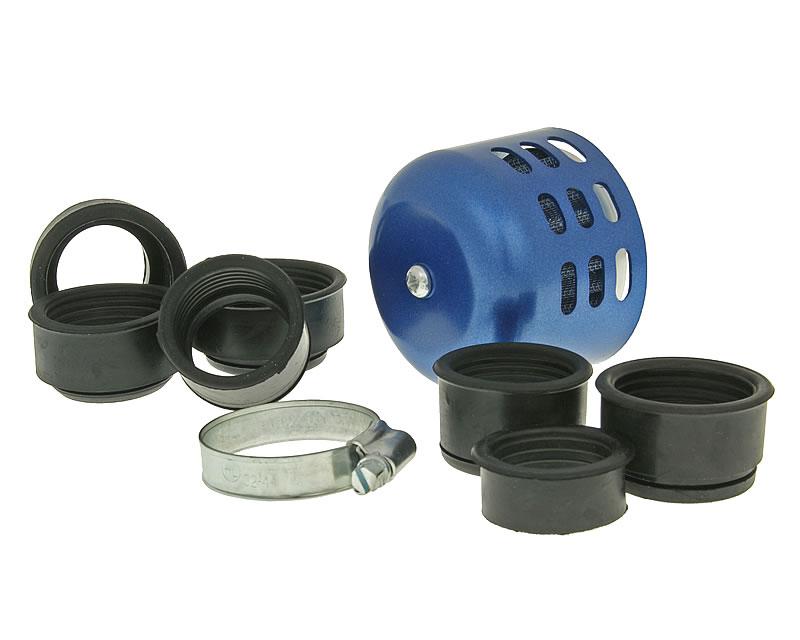 Filtre Ã  air Powerfilter capuchon aluminium 28-47mm bleu