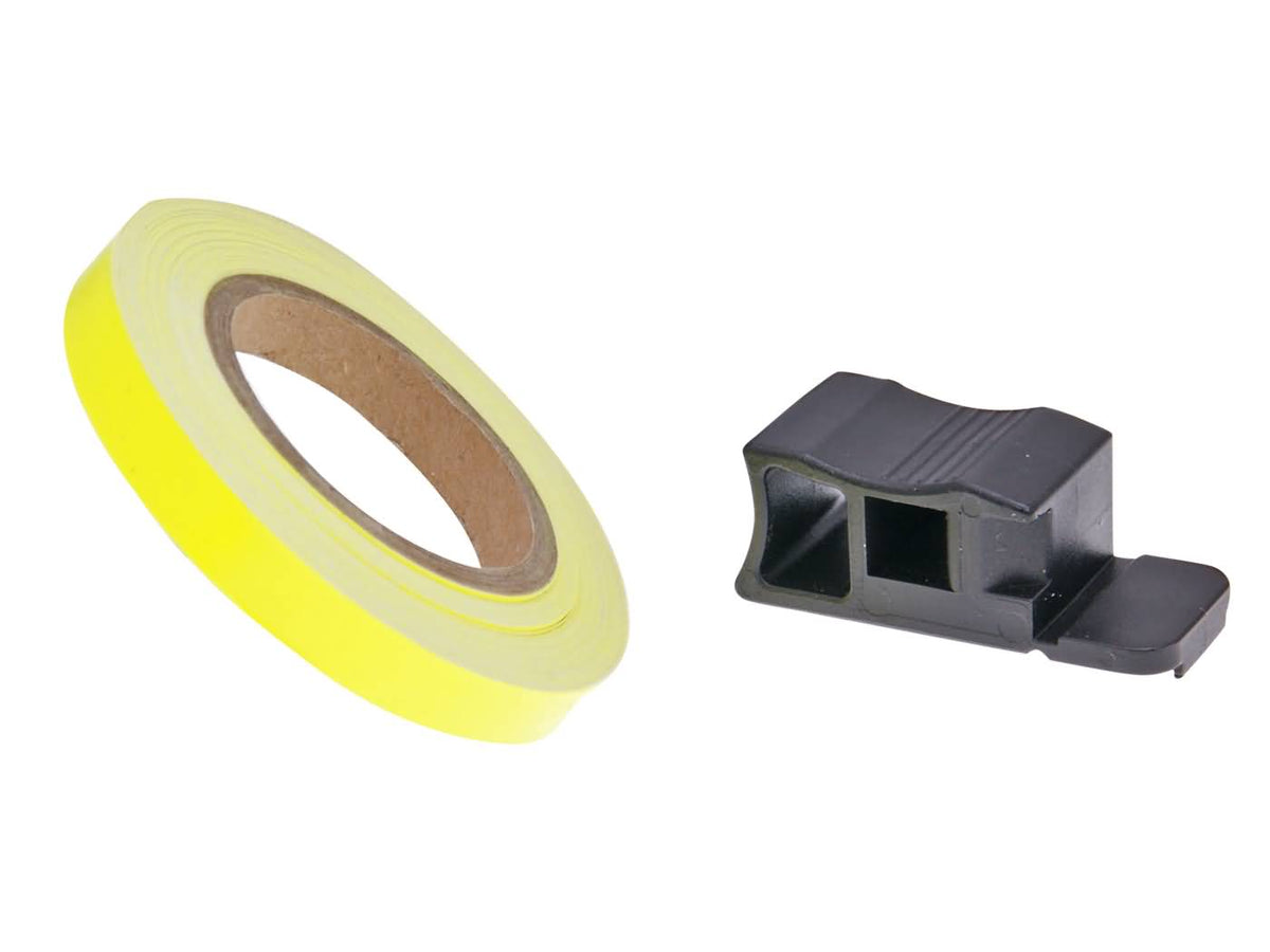autocollant pour bord de jante 7mm - jaune nÃ©on - 600cm