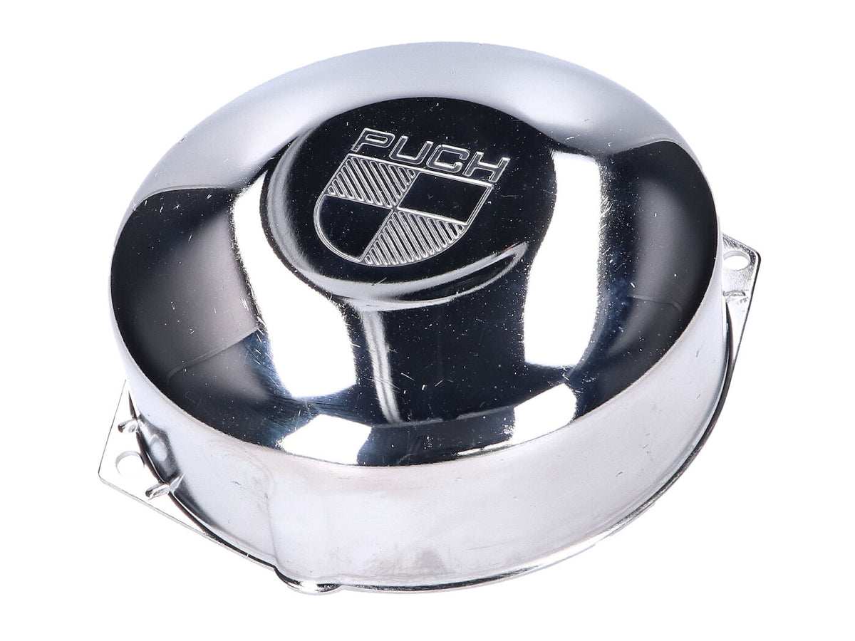 Couvercle dÂ´allumage chromé avec logo Puch pour Puch Maxi