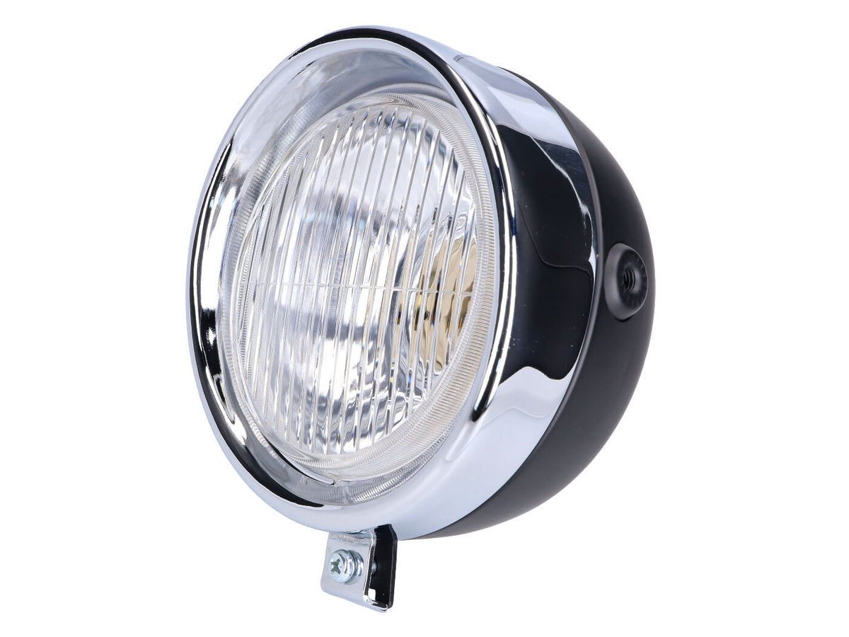 Phare rond noir classique universel pour Puch, Kreidler, Zündapp et dÂ´autres