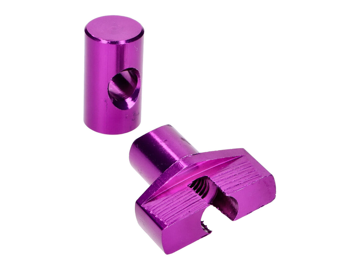 Kit de réglage du câble de frein M6 aluminium violet - universel