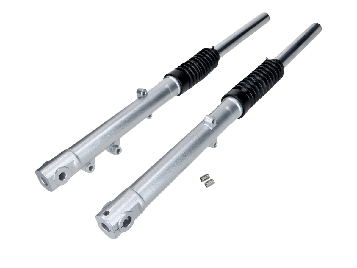 Fourche télescopique pour frein à disque, couleur argent, pour Simson S50, S51, S53, S70, S83