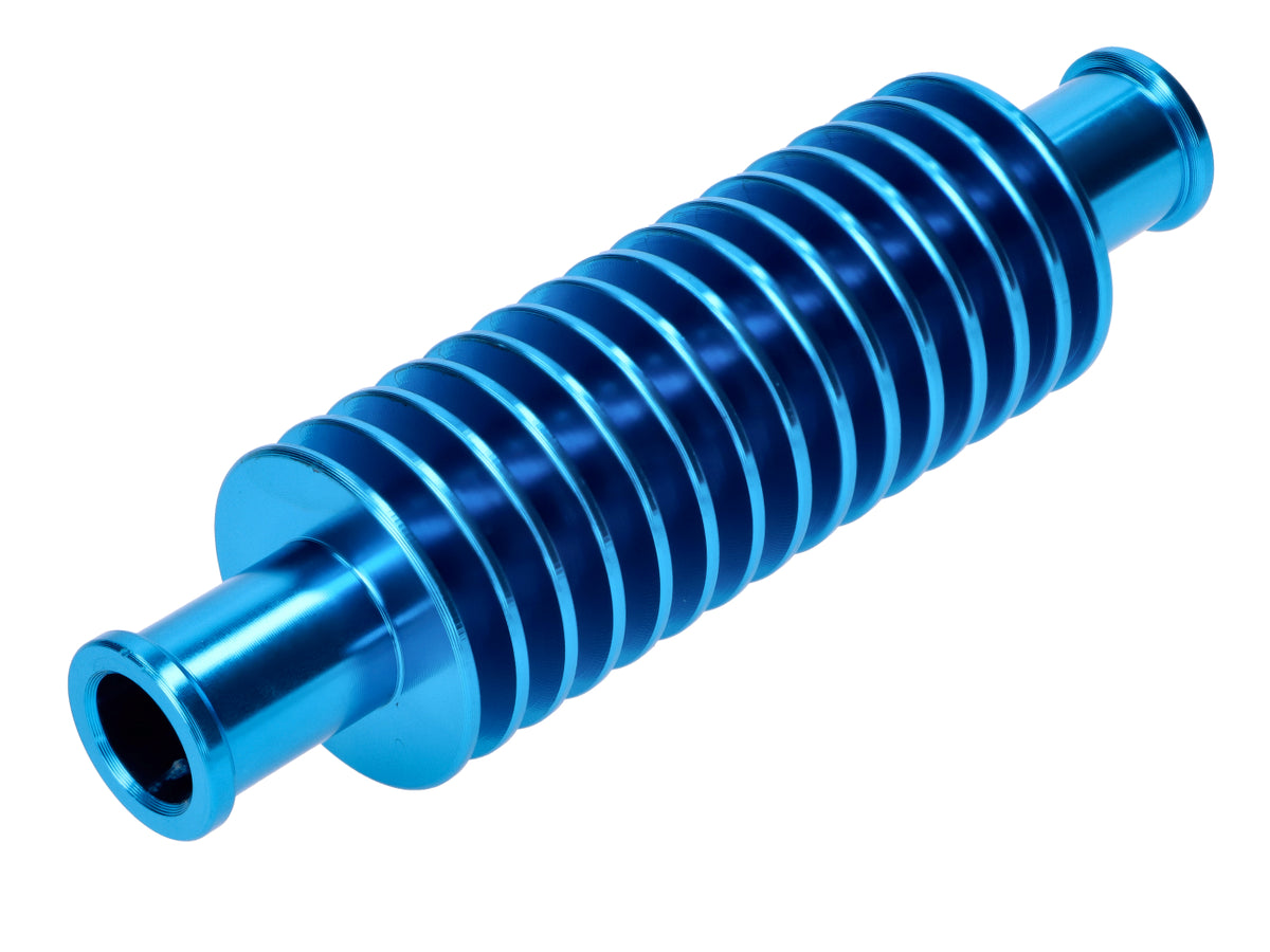Refroidisseur instantané / mini refroidisseur aluminium bleu rond (133mm) 17mm raccord de tuyau