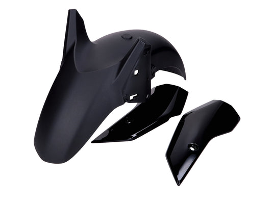 Jeu de garde-boue avant noir brillant pour Yamaha X-Max 125cc, 300cc 2023-