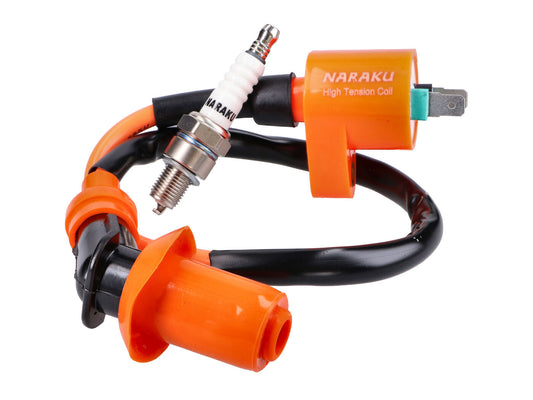 Bobine et bougie dÂ´allumage Naraku iridium pour GY6 139QMB
