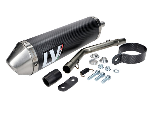Silencieux arrière LeoVince X-Fight Carbon pour RIEJU MRT 50, MRT 50 PRO, MRT 50 SM PRO 2021-2023