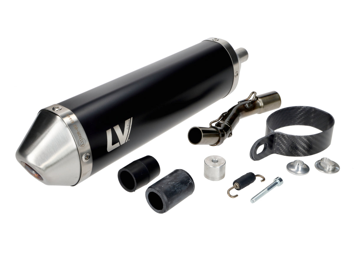 Silencieux arrière LeoVince X-Fight Black Edition pour Beta RR Enduro, Motard E5 2021-