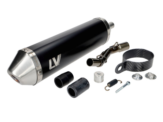 Silencieux arrière LeoVince X-Fight Black Edition pour Beta RR Enduro, Motard E5 2021-