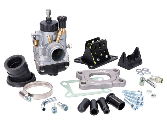 Kit carburateur Malossi MHR PHBG 21 avec clapet pour Minarelli AM, Derbi EBE, EBS, D50B