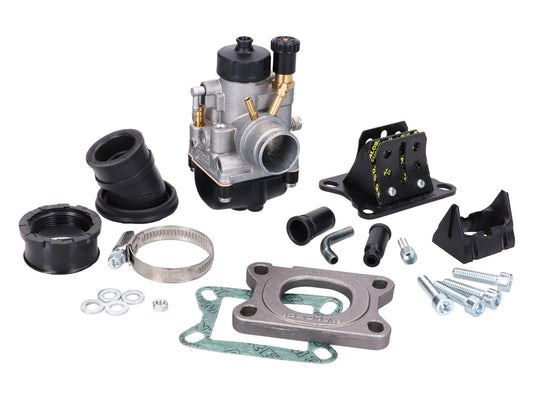 Kit carburateur Malossi PHBG 21 avec clapet pour Aprilia, Derbi, Gilera D50B0, D50B1, EBE, EBS