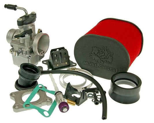 Kit carburateur Malossi MHR Team VHST 28 pour AM6, Derbi, Generic, KSR-Moto, Keeway, Motobi, Ride, CPI, 1E40MA, 1E40MB