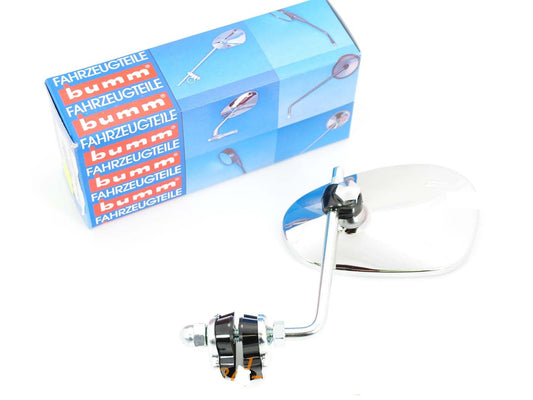 Rétroviseur bumm avec support chromé gauche pour Vespa, Hercules, NSU, Zündapp, Kreidler, Piaggio