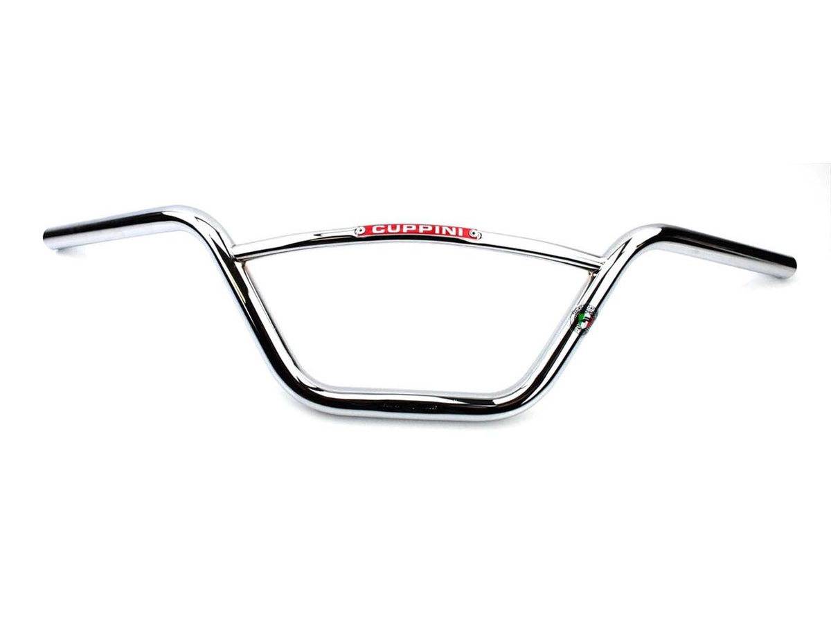 Guidon Cuppini chromé 680mm x 150mm pour Zündapp, Kreidler, Hercules, Puch
