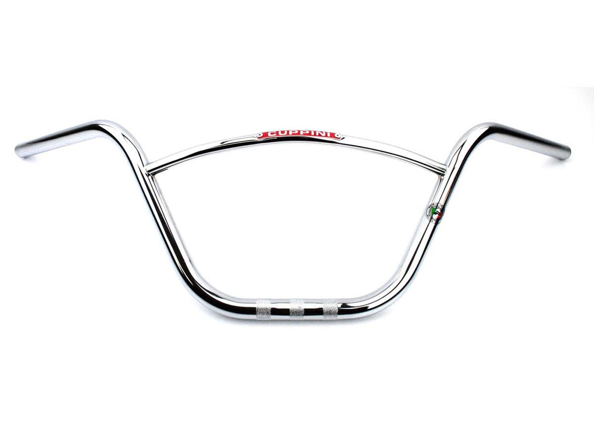 Guidon Cuppini chromé avec entretoise 810mm x 220mm pour Zündapp, Kreidler, Hercules, Puch, KTM, DKW, Rixe, Sachs, Simson