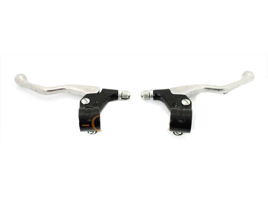 Kit dÂ´armatures levier dÂ´embrayage levier de frein en aluminium 140mm pour Zündapp, Kreidler, Hercules, Puch, Miele, DKW, NSU, KTM