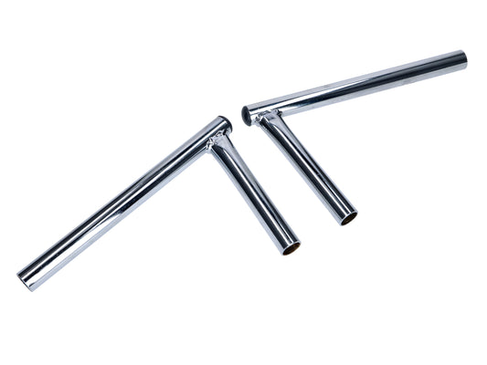 Jeu de barres de direction D=22mm 240x140mm chromé pour Peugeot 103 MVL, Vogue