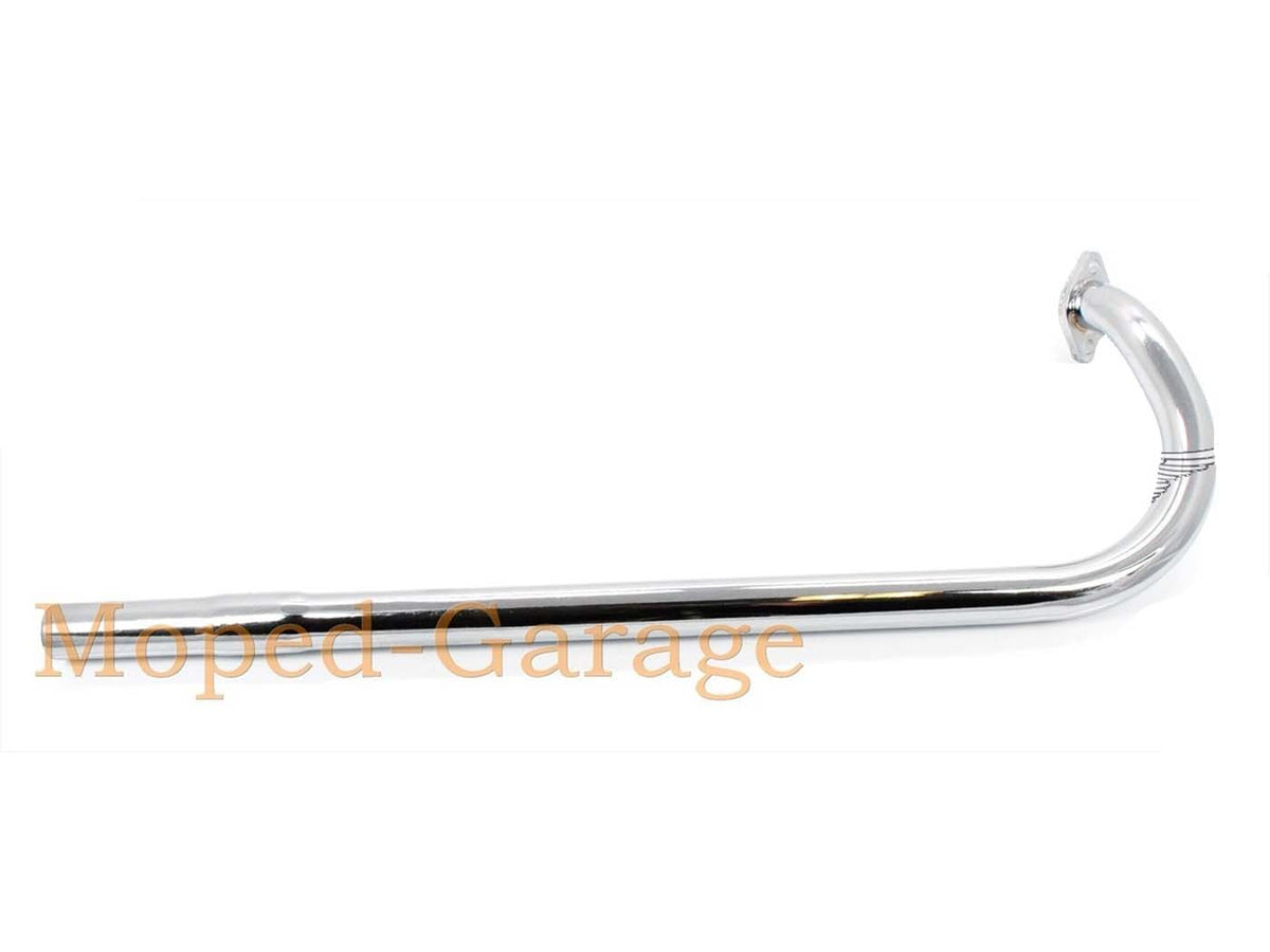 Collecteur dÂ´échappement en acier 500mm 24mm chrome pour Zündapp, Automatic, Mofa, Moped, type 442