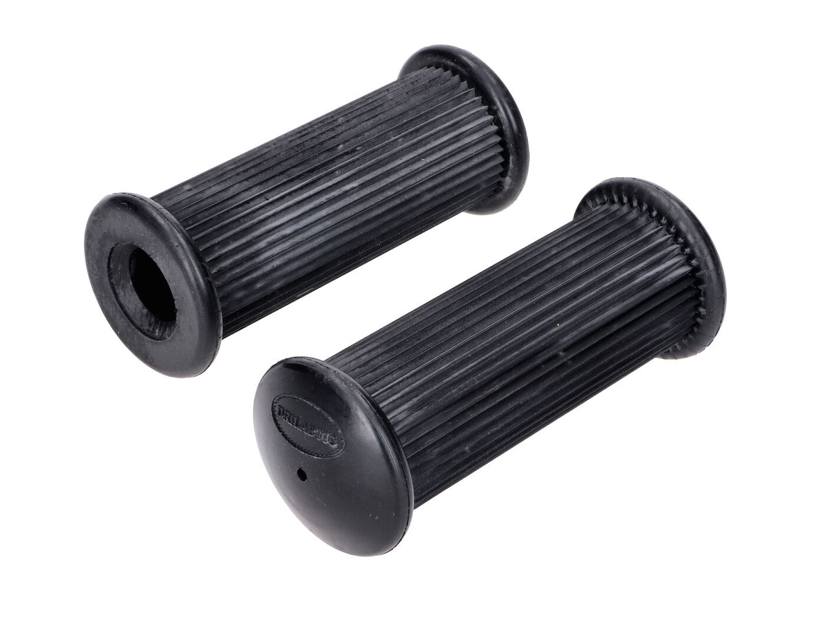 Repose-pieds Drilastic caoutchouc noir 18mm x 35mm 106mm pour Kreidler Florett RS, RMC, LF, LH, TM, RM, Super 4, 5, réservoir dÂ´oeuf