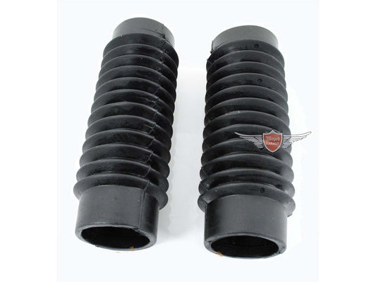Soufflet de fourche caoutchouc 40/45mm 155mm noir pour Yamaha RD 50, 80, FS 1