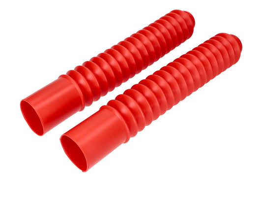 Soufflet de fourche 340mm rouge universel pour Honda MT, MTX, Yamaha DT, MX