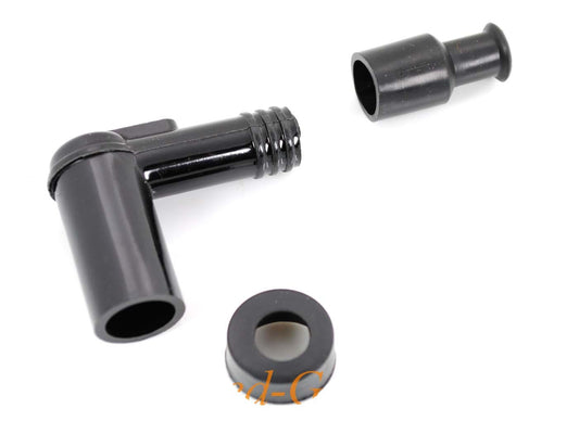 Fiche de bougie noire 1k Ohm pour Zündapp Mofa, Moped, Kreidler, Hercules Puch