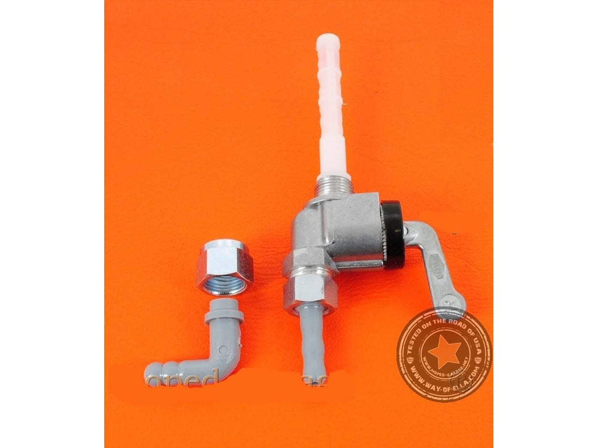 Robinet dÂ´essence Karcoma M12 x 1 aluminium pour Zündapp, Bergsteiger M 50, CS, CX, ZD, GTS, Hercules, Kreidler, Puch