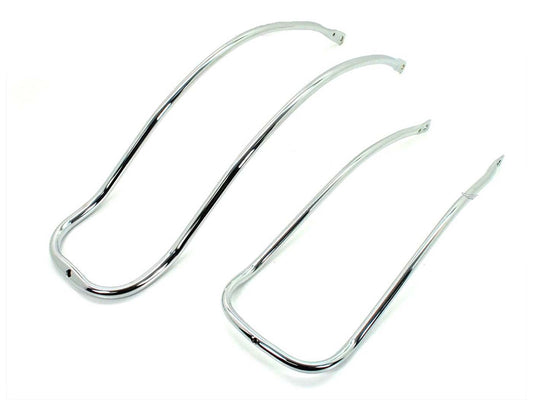 Garde-boue jeu dÂ´étriers chromés 340mm/530mm pour Kreidler, Florett réservoir à oeufs