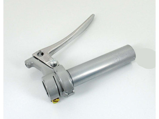 Poignée de gaz métal argent 22mm 100mm pour Zündapp, Kreidler, Hercules, Puch, KTM, DKW, Miele, Rixe, NSU, Gritzner, Bauer Mofa, Cyclomoteur