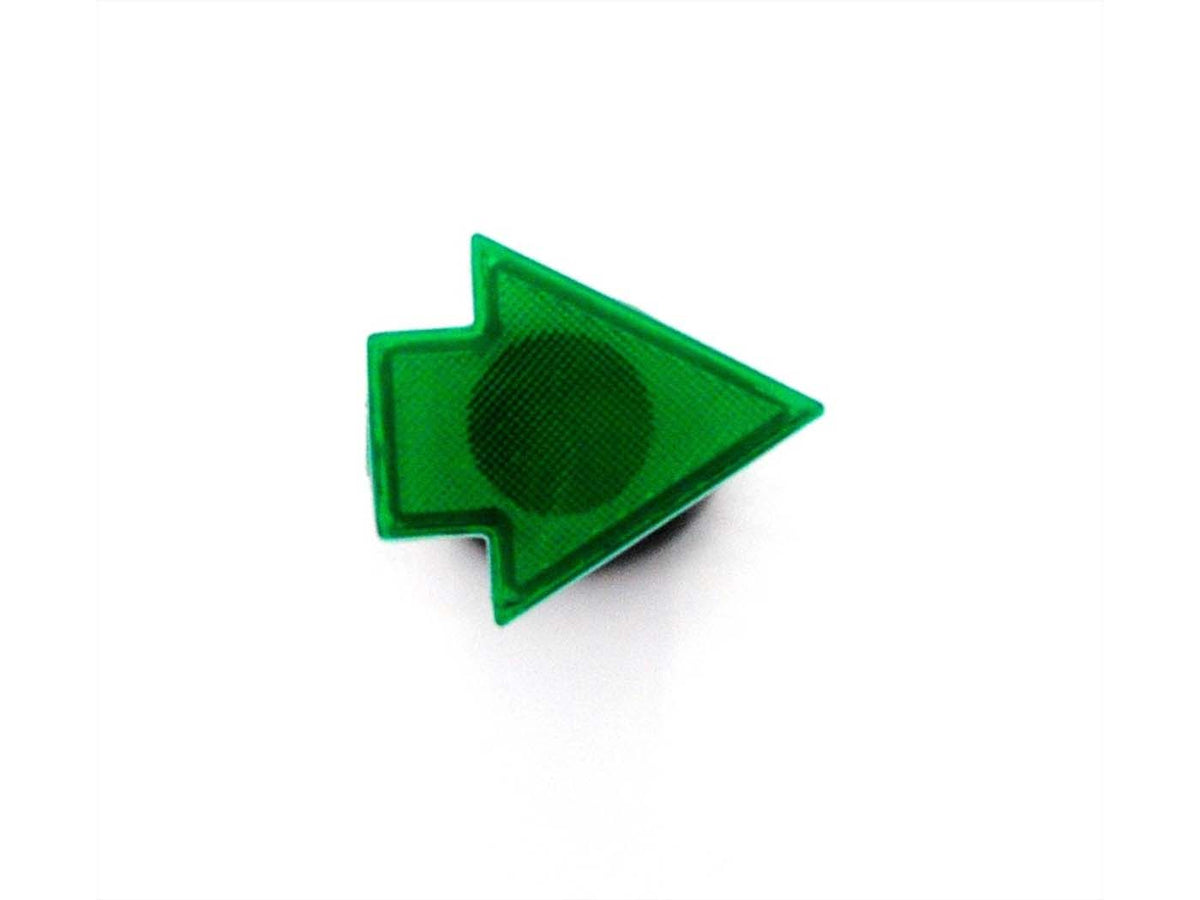 Témoin lumineux de clignotant 6 V, diamètre dÂ´encastrement 9,4 mm, longueur de la flèche 17,70 mm, largeur 15,20 mm, pour Kreidler Florett RS RMC, Flory, Hercules K 50, KX, Zündapp GTS KS C, CS K, Puch, DKW, KTM