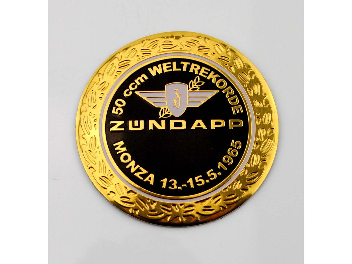 Emblème de réservoir Monza diamètre dÂ´environ 64mm pour M 25 50 Bergsteiger, R Scooter, GTS 50, C Sport, Super, KS 80, 100, ZD ZL ZX ZS ZE ZR A X ZB ZA, Cyclomoteur Mokick