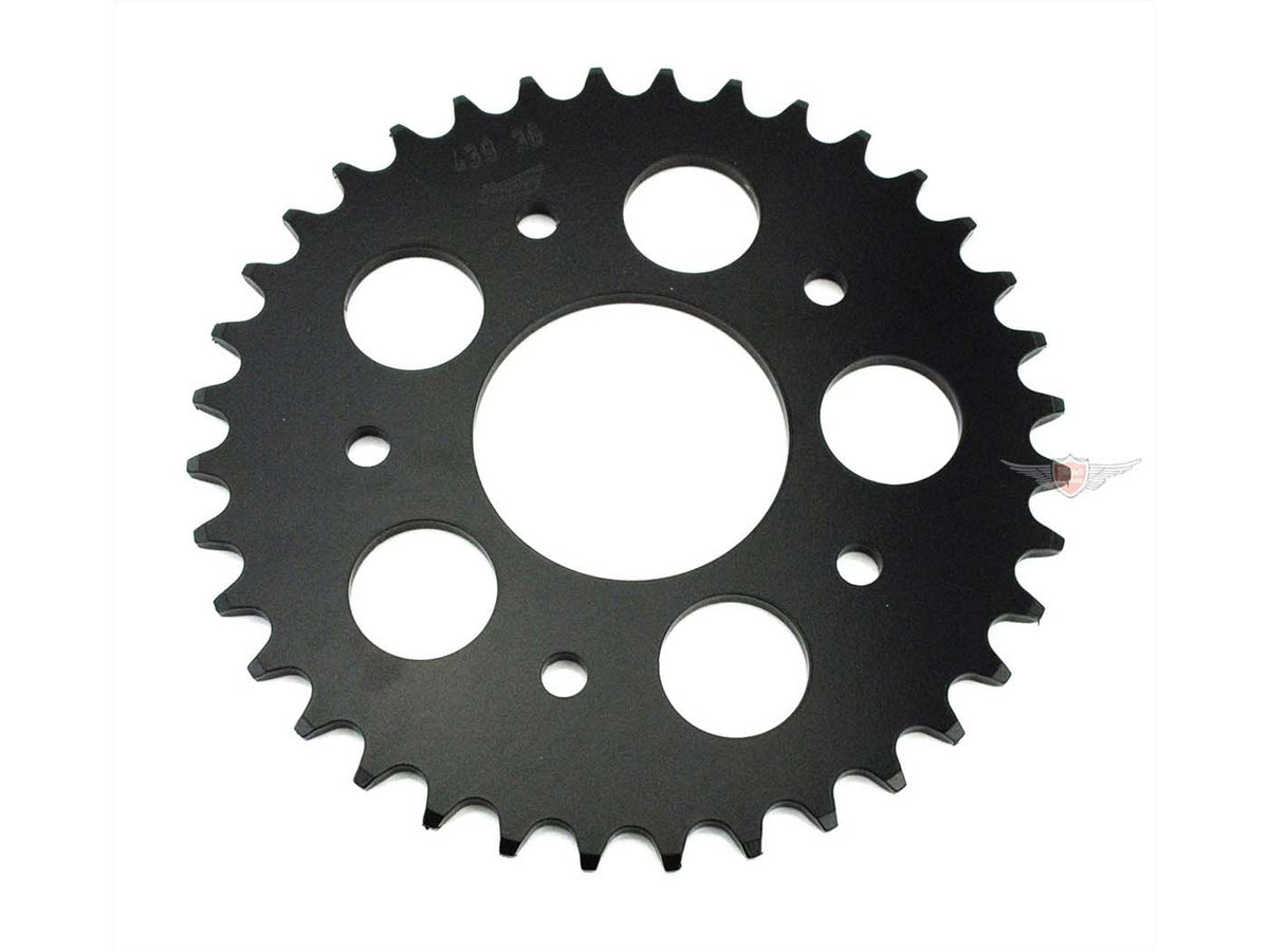 Pignon Esjot renforcé 36 dents noir pour Kreidler, Florett LF, LH, RMC, RM, Flory MF 23