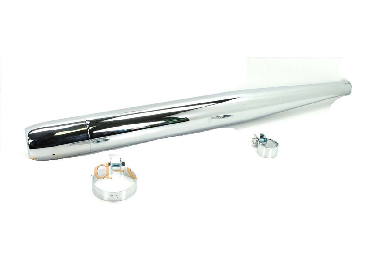 Echappement chromé 32mm 70mm 730mm pour Hercules, Zündapp, Kreidler, Puch, KTM