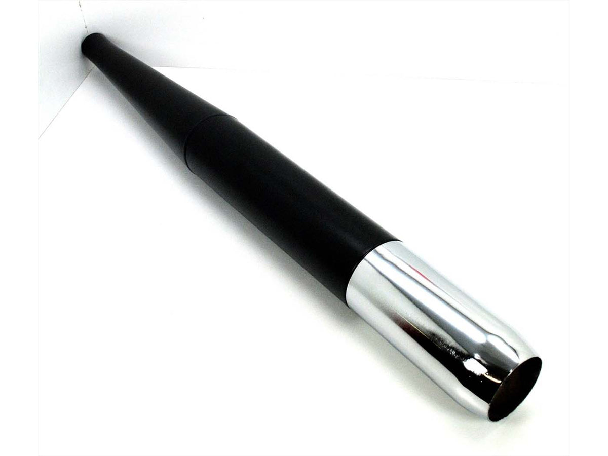 Echappement noir mat chromé Embout 32mm 700mm pour Zündapp GTS, KS, Hercules K, MK, Kreidler Florett, Puch, Miele, DKW, Rixe, Göricke, Griztner, KTM, Horex