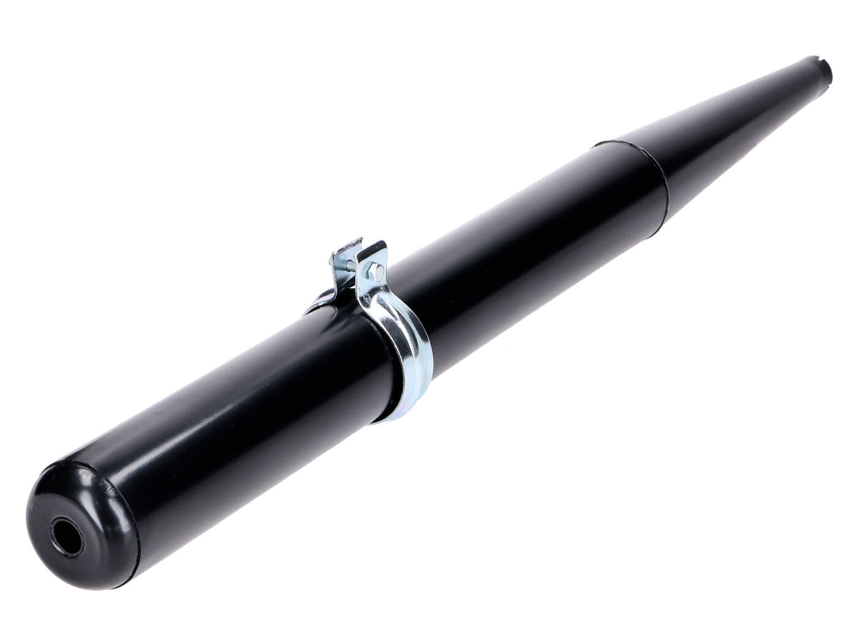 Echappement noir 860mm 70mm 28mm avec collier pour Simson Schwalbe, S 50, 51, 70, SR 80, KR 51/2