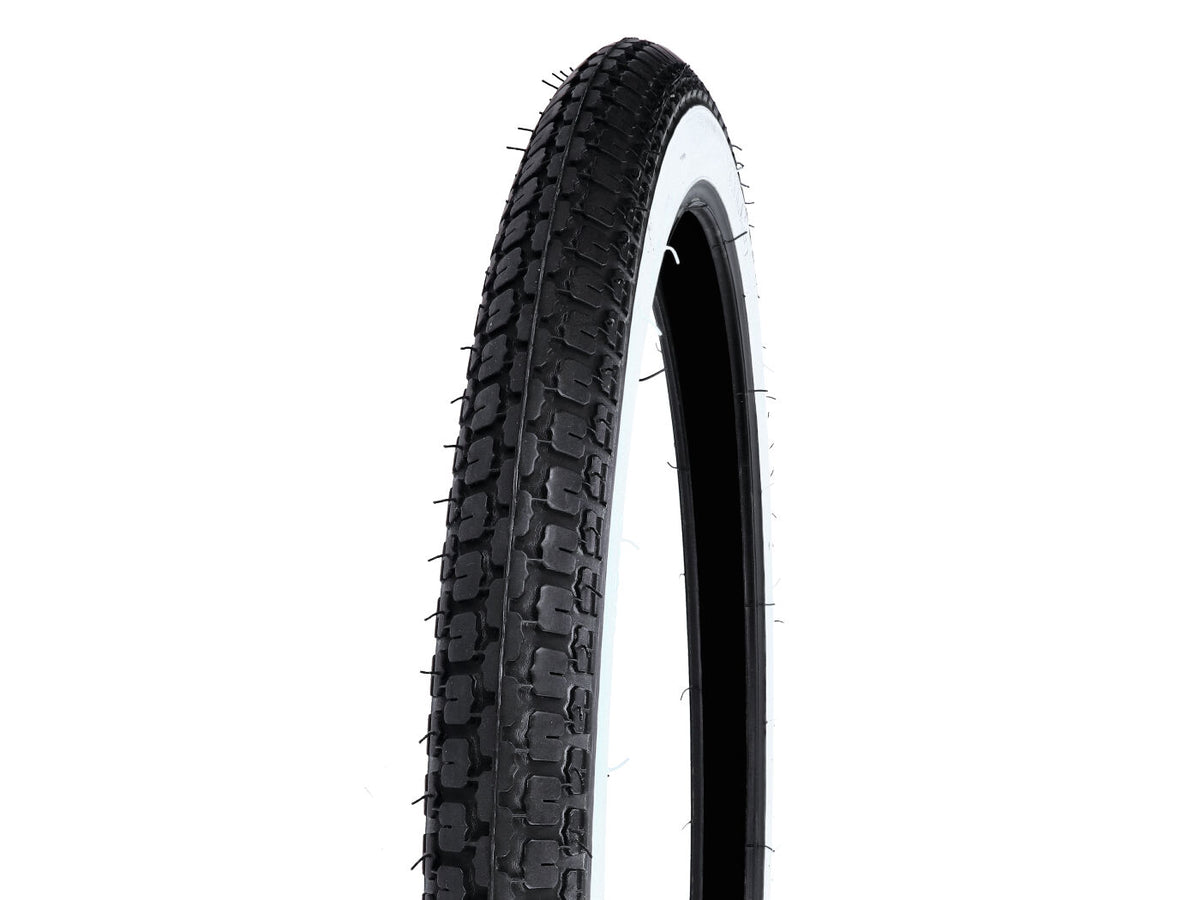 Pneus Blancs 2 1/4 x 19 4PR pour cyclomoteurs