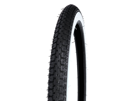 Pneus Blancs 2 1/4 x 19 4PR pour cyclomoteurs