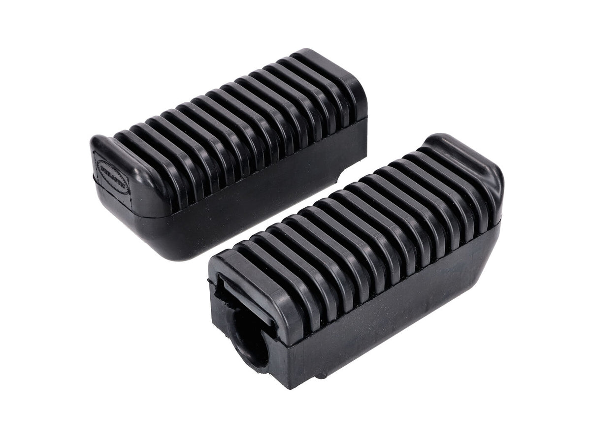 Repose-pieds Drilastic caoutchouc noir pour Zündapp, KS 80 Super type 537
