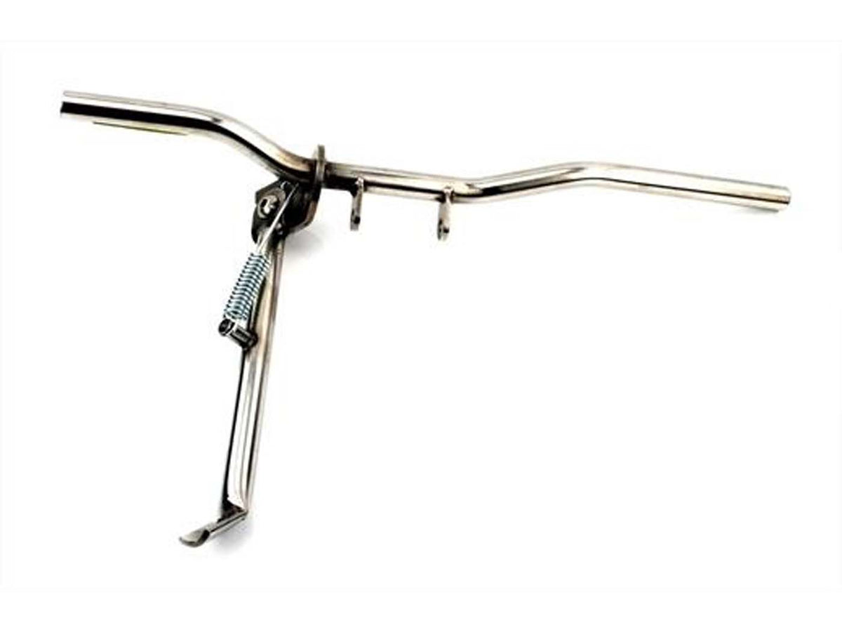 Tube de repose-pied inox 485mm 18mm avec béquille latérale pour Zündapp, GTS 50, KS C 50 Sport, Super, CS