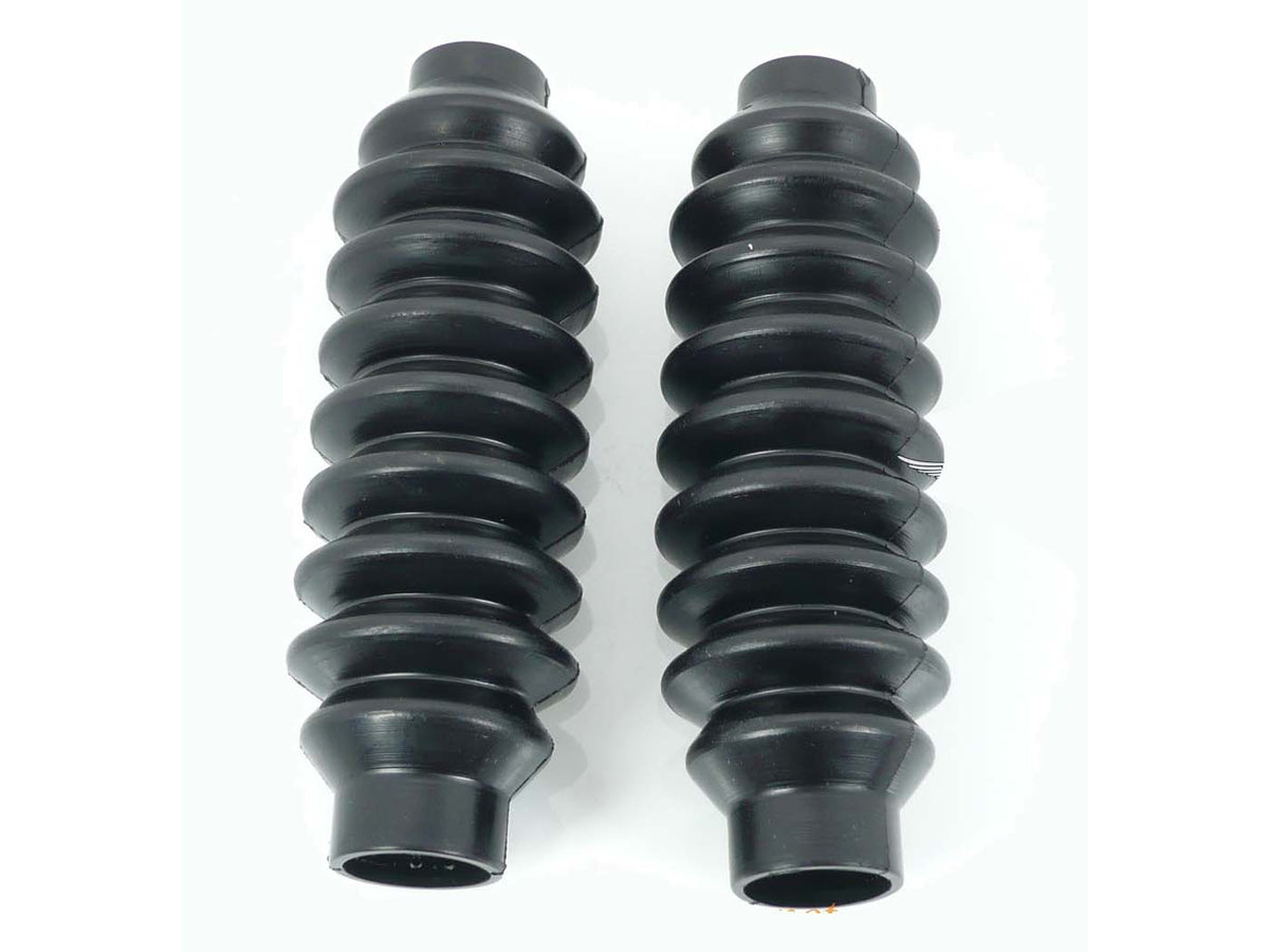 Soufflet de fourche noir 30/24mm 150mm 9 plis pour Kreidler, Florett, Eiertank K 54/OM, 53