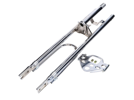 Fourche 585mm chromée avec garde-boue pour Peugeot 103 MVL