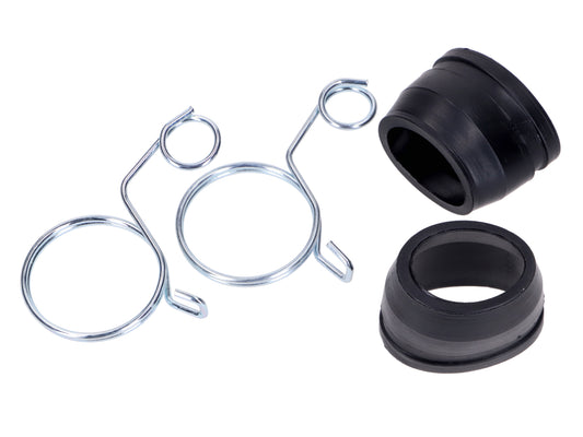 Jeu de manchons de fourche avec colliers noir pour Peugeot, Hercules, Kreidler, Zündapp