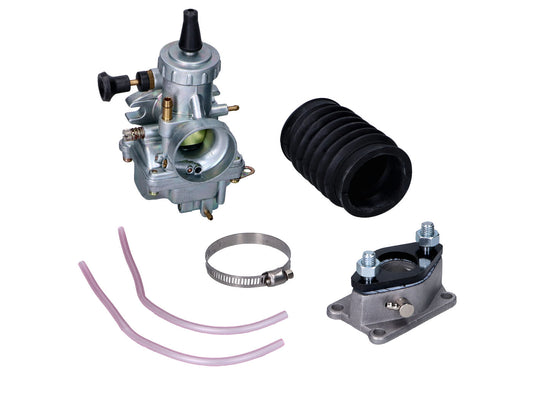 Kit Carburateur Tuning 24mm avec tubulure dÂ´aspiration soufflet pour Yamaha DT50, DT80 MX